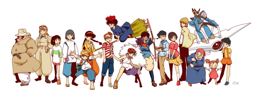 Ghibli karakterekről kép