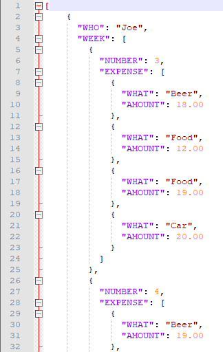 Notepad++ Json néző